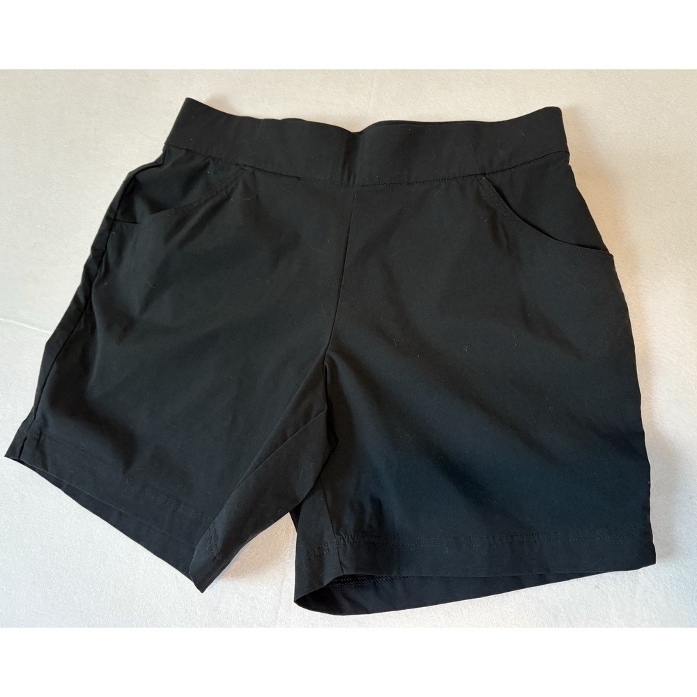 Columbia Womens Black Sportswear Pull On Shorts Sz Large Athletic Hiking Outdoor